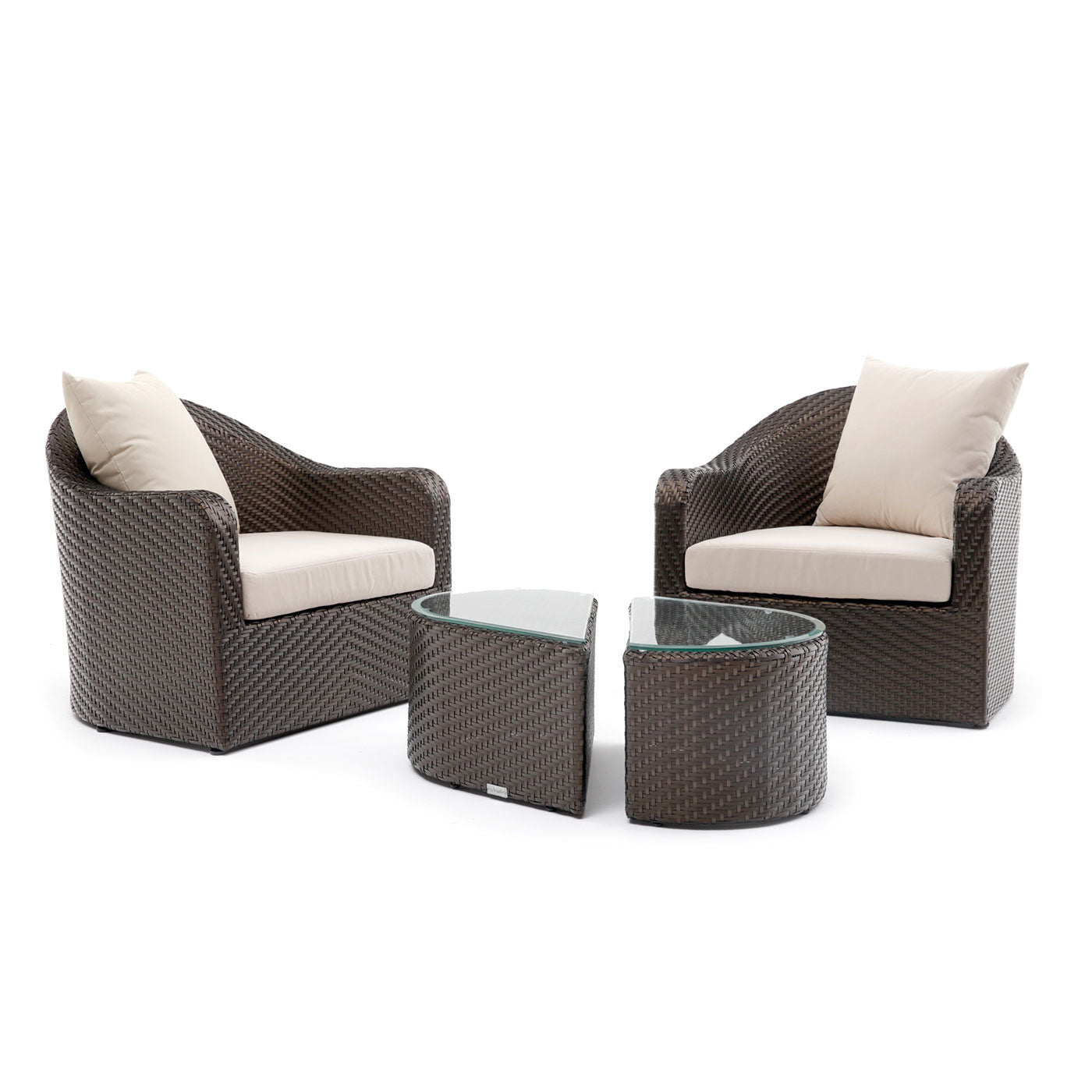 Akula Living 3 Piece Aegean Paros 2 Armchair + Coffee Table Set