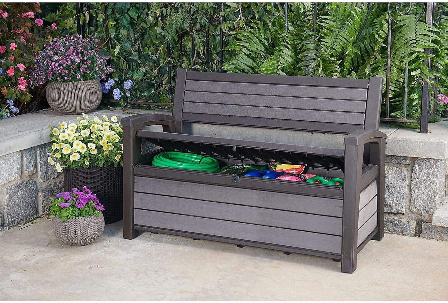 Keter Hudson Garden Storage Bench