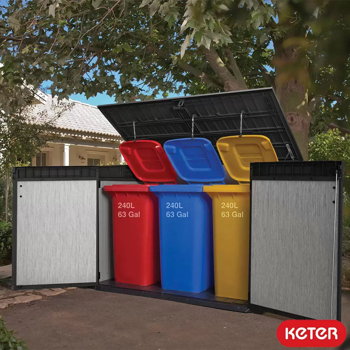 Keter Grande Store 6ft 3" x 3ft 7" (1.9 x 1.1 m) Horizontal 2,020 Litre Storage Shed